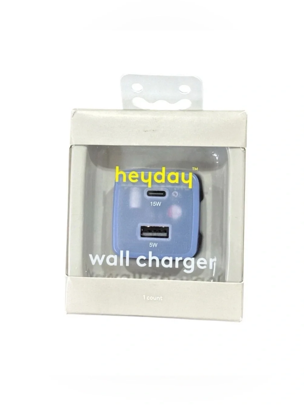 heyday Light Blue Wired Headphones with Matching Cable, Charger & Tech Charm